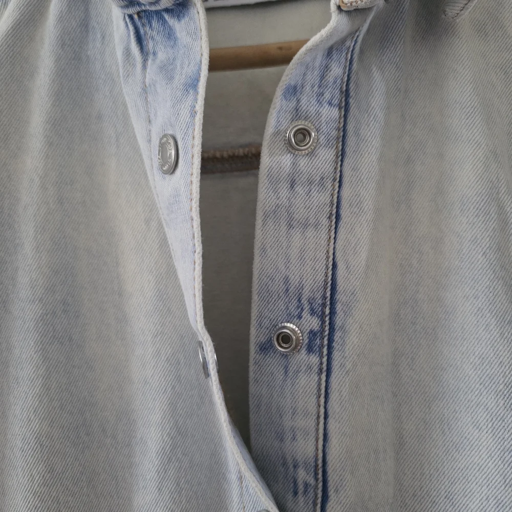 Zara Denim Overalls Romper Light Blue wash M - Picture 10 of 14